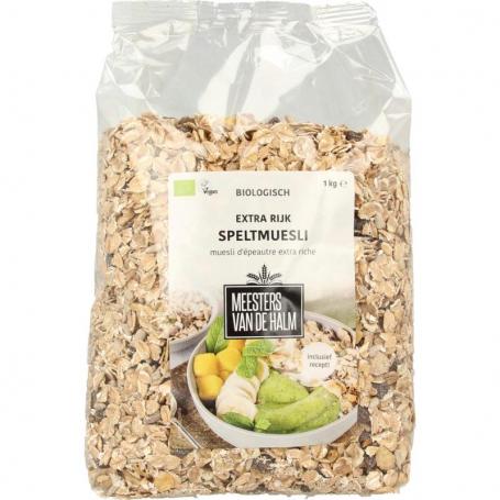 Speltmuesli extra rijk bio van De Halm