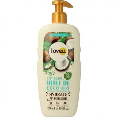 Bodylotion organic coconut oil for dry skin van Lovea