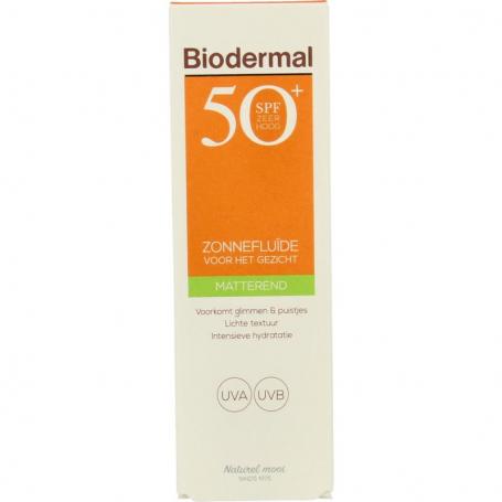 Zon fluid matterende zonnefluide SPF50+ van Biodermal