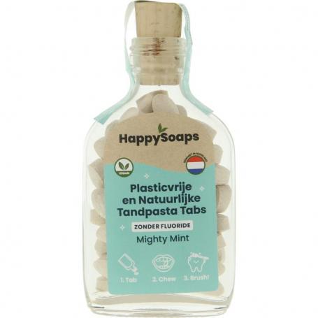 Tandpasta tabs zonder fluoride van Happysoaps