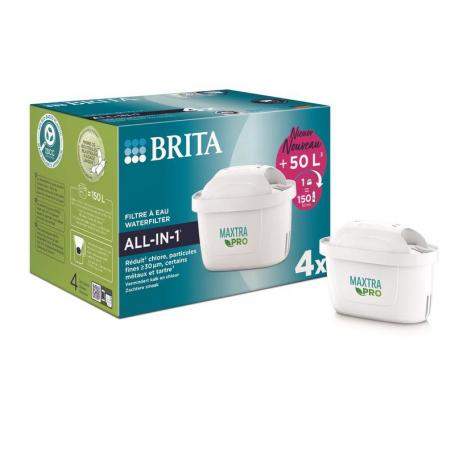 Waterfilterpatroon maxtra pro all-in-1 4-pack van Brita