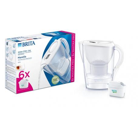 Marella cool white + 6 maxtra pro all-in-1 van Brita
