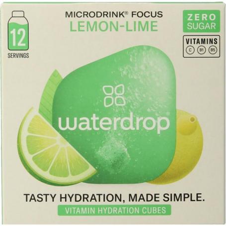 Microdrink focus lemon lime bruistabletten van Waterdrop