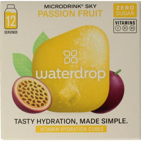 Microdrink sky passion fruit bruistabletten van Waterdrop