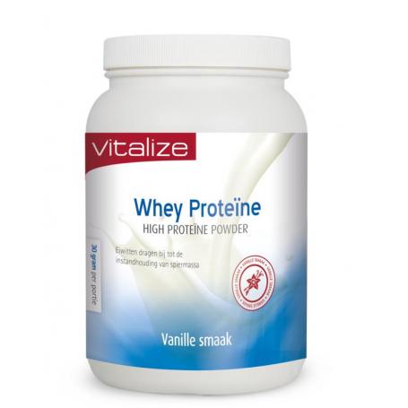 Whey high proteine powder vanille van Vitalize