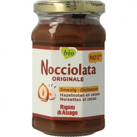 Chocolade hazelnootpasta bio van Nocciolata