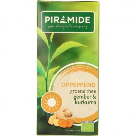Oppeppend groene thee gember & curcuma bio van Piramide