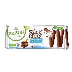 Chocolade zandkoekjes met stukjes chocola bio van Bisson