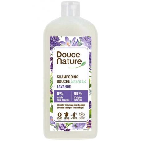 Douchegel & shampoo lavendel bio van Douce Nature