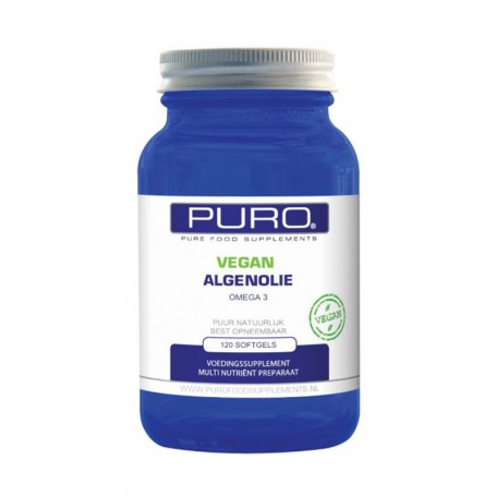 Puro Algenolie Omega 3 vegan  (120 softgels) van Puro Food Supplements