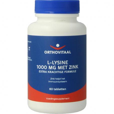 L-Lysine 1000mg met zink van Orthovitaal