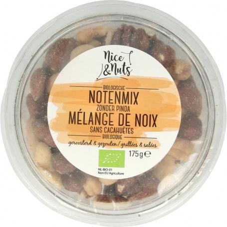 Notenmix zonder pinda met zeezout geroosterd bio van Nice & Nuts