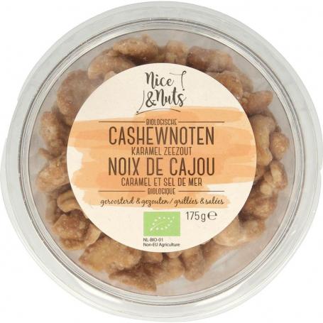 Cashewnoten karamel zeezout geroosterd bio van Nice & Nuts