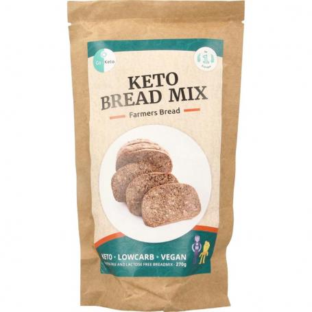 Brood bak mix boeren brood keto koolhydraatarm van Go-Keto