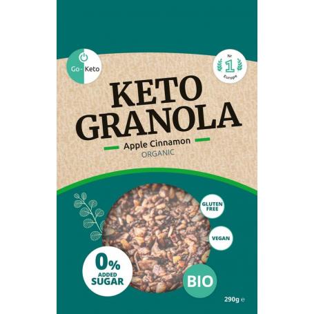 Granola appel kaneel bio keto koolhydraatarm gluvr van Go-Keto