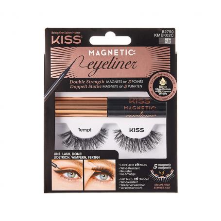 Magnetic eyeliner&lash kit 02 van Kiss