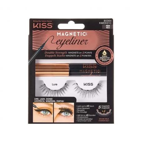Magnetic eyeliner&lash kit 01 van Kiss