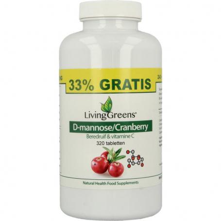 Cranberry D-Mannose voordeelverpakking van Livinggreens
