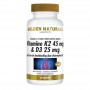 Golden Naturals Vitamine K2 45 mcg & D3 25 mcg  (60 tabletten) van Golden Naturals