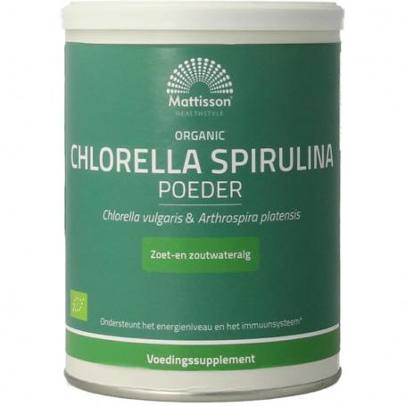 Organic chlorella spirulina van Mattisson