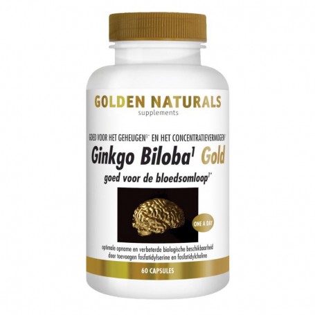 Golden Naturals Ginkgo Biloba Gold (60 capsules) van Golden Naturals