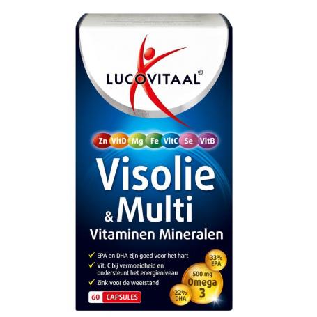 Visolie & multi vitaminen mineralen van Lucovitaal