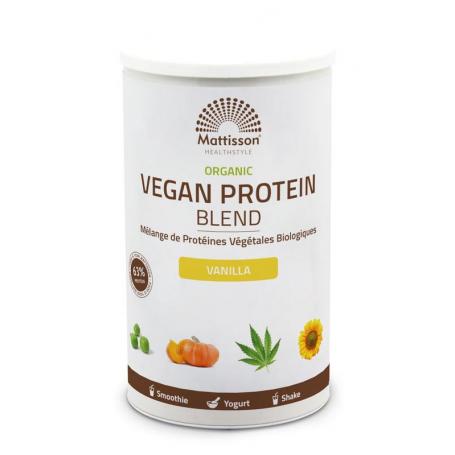 Organic vegan protein blend vanilla van Mattisson