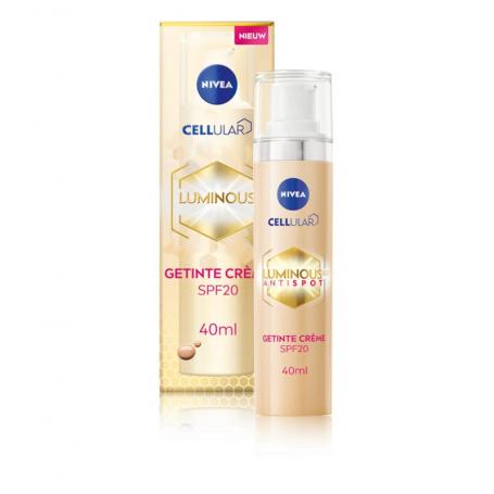 Luminous 630 getinte dagcreme SPF20 van Nivea