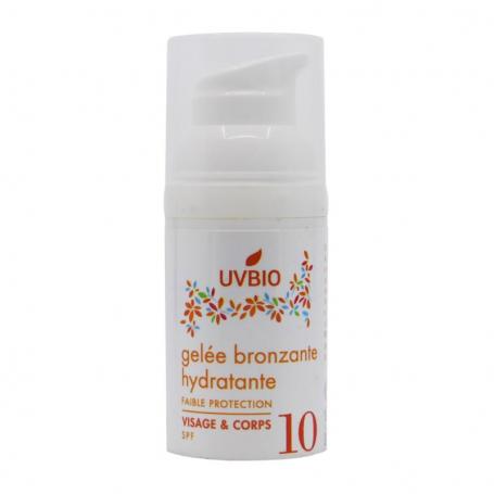 Moisturizing tanning gel bio SPF10 van Uvbio