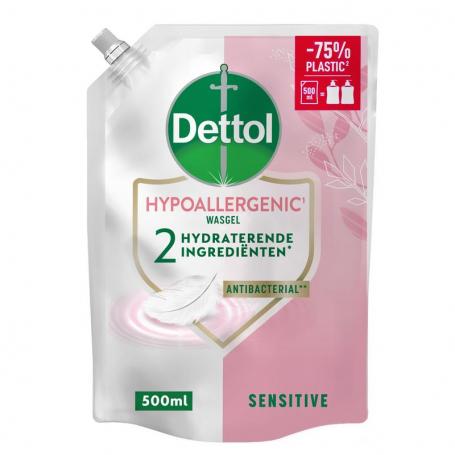 Refill handzeep sensitive van Dettol
