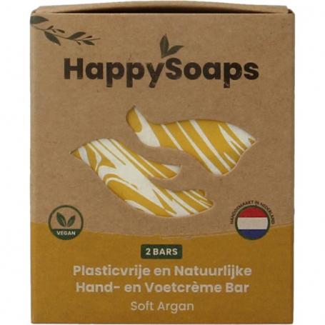 Hand & voetcreme bar soft argan van Happysoaps