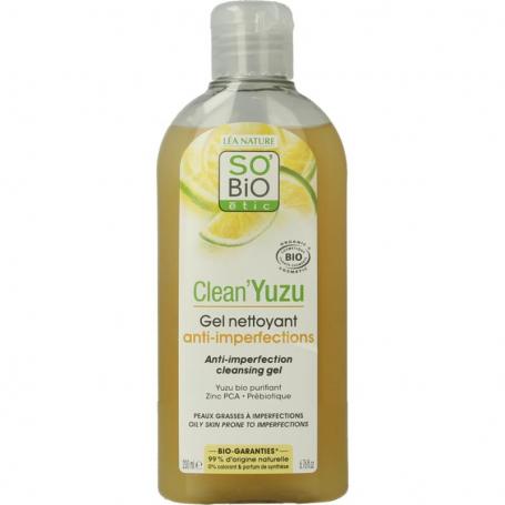 Clean yuzu cleansing gel van So Bio Etic