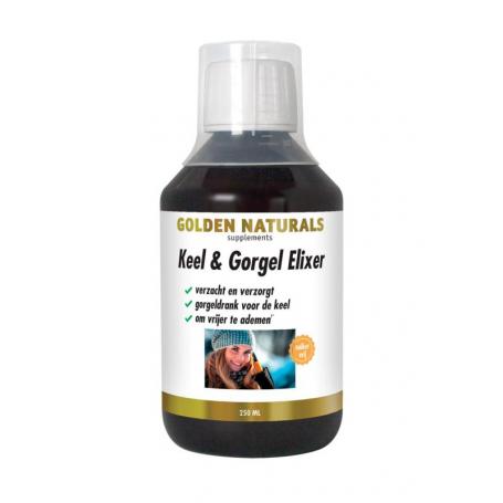 Keel & gorgel elixer van Golden Naturals