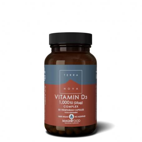 Terranova Vitamine D3 1000IU complex (50 capsules) van Terranova