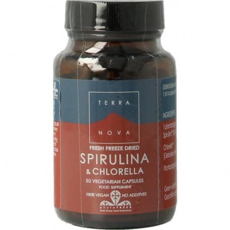 Terranova Spirulina & chlorella complex (50 capsules) van Terranova