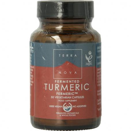 Terranova Fermented turmeric 350 mg (50 capsules) van Terranova