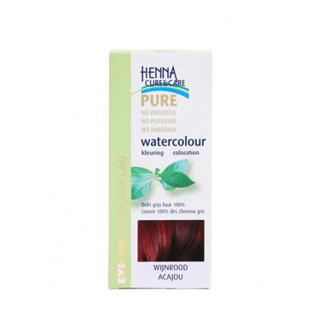 Watercolour wijnrood van Henna Cure & Care