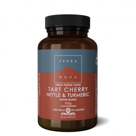 Terranova Tart cherry & nettle & turmeric (50 gram) van Terranova