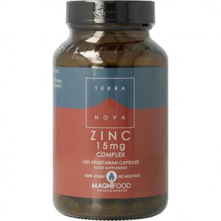Terranova Zinc 15mg complex (100 capsules) van Terranova