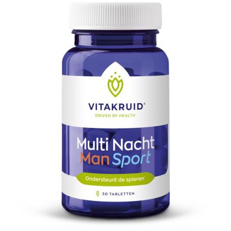 Vitakruid Multi nacht man sport (30 tabletten) van Vitakruid