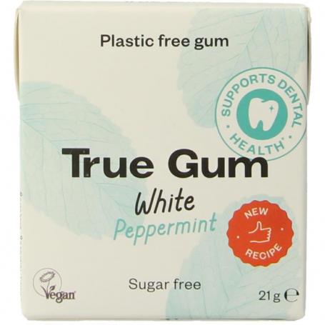 White peppermint suikervrij van True Gum