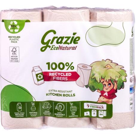 Keukenrol 3-laags van Grazie Natural