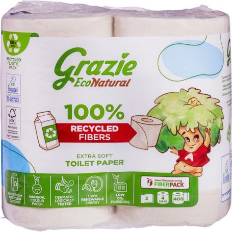 Toiletpapier 2-laags van Grazie Natural