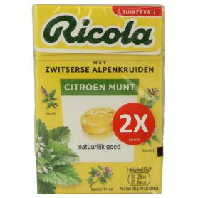 Ricola Ricola citroen munt sv duopak