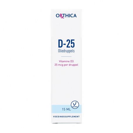 Orthica Vitamine D-25 oliedruppels (15 ml)