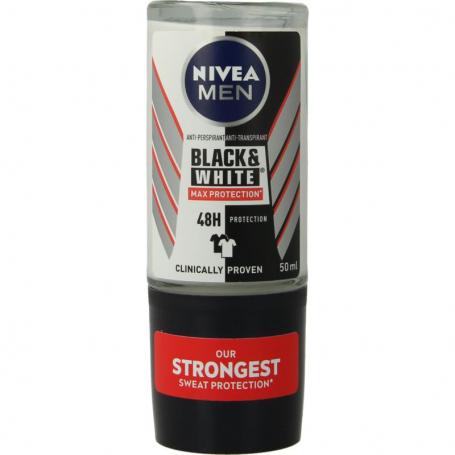 Men deodorant roller black & white max protection van Nivea