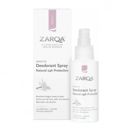 Zarqa Sensitive Deodorant Spray Natural 24h (50 ml) van Zarqa