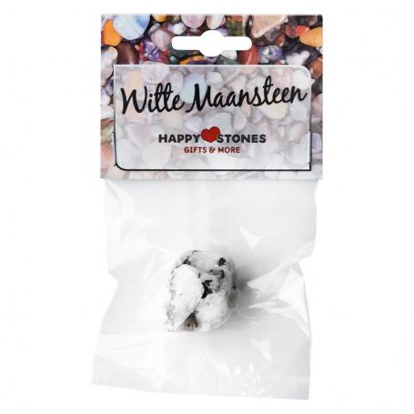 Witte maansteen van Happy Stones
