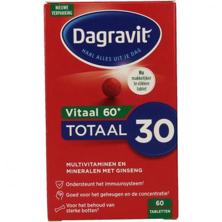 Totaal 30 vitaal 60+ van Dagravit