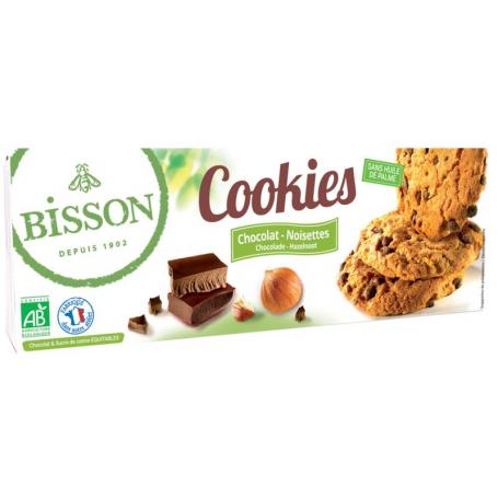 Choco hazelnoot cookies bio van Bisson